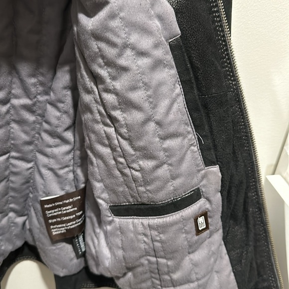 Leather thinsulate lined leather jacket black distressed leather - Picture 11 of 11